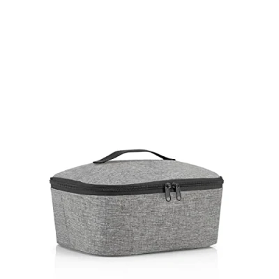 Abbildung von reisenthel coolerbag M pocket twist violet Kühltasche mit Obermaterial aus recycelten PET Flaschen Ideal für das Mittagessen unterwegs, Farbe:schwarz