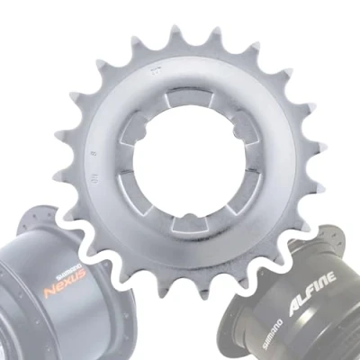 Abbildung von F26 Shimano Fahrrad Nexus/Alfine Getriebenaben Verschleiss Teil Service Wartung Austausch Naben Ersatz Ritzel (Silber 20 Zähne)