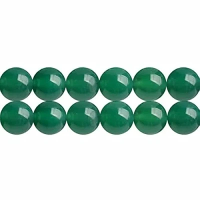 Abbildung von SKYBEADS Natürliche Grün Achat 4mm Edelstein Lose Perlen für Schmuckherstellung 38cm Strang Approx 90 Stück