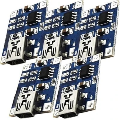 Abbildung von AZDelivery 5 x TP4056 Mini USB 5V 1A Laderegler Lithium Li Ion Batterie Charger Modul inklusive eBook!