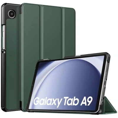 Abbildung von TiMOVO Hülle Kompatibel mit Samsung Galaxy Tab A9 8,7&quot; 2023, Schlank Leicht Schutzhülle Ständer &amp; Harter Rückseite für das Neue 8,7 Zoll Tablet SM X110/X115/X117, Nachtgrün