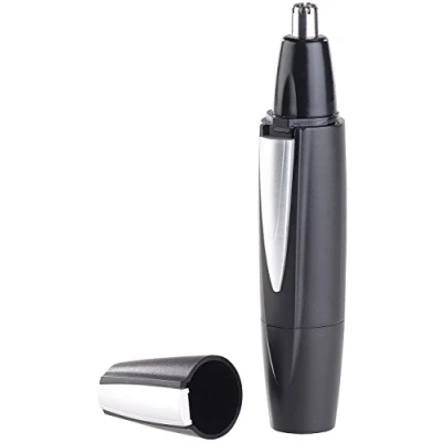 Abbildung von PEARL Nasenhaartrimmer: Nasen &amp; Ohrenhaar Trimmer mit LED Spot und Schutzkappe, IPX4 (Nasentrimmer, Nasenhaarrasierer, Elektrorasierer)