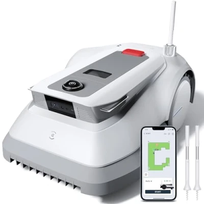Abbildung von ECOVACS GOAT G1 800 Mähroboter 800㎡ ohne Begrenzungskabel, vollautomatischer kartierender Rasenroboter, Ultra Weitband+Vision+GPS Positionierung, 16 Zonen Management, intelligente Hindernisvermeidung