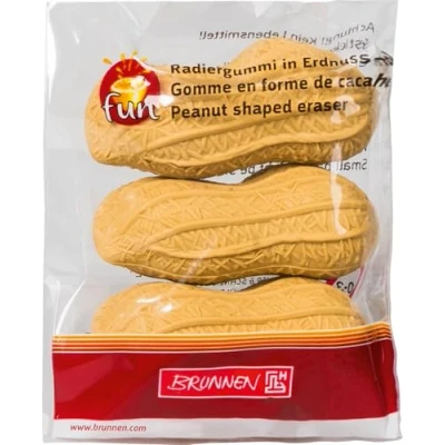 Abbildung von Brunnen 102988601 Radiergummi / Radierer Erdnuss Fun Collection (4 x 1,5 cm) 3er Set