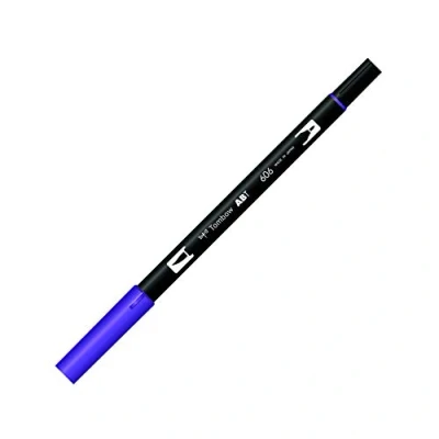 Abbildung von Tombow ABT 606 Fasermaler Dual Brush Pen mit zwei Spitzen, violet, 1 Stück (1er Pack)