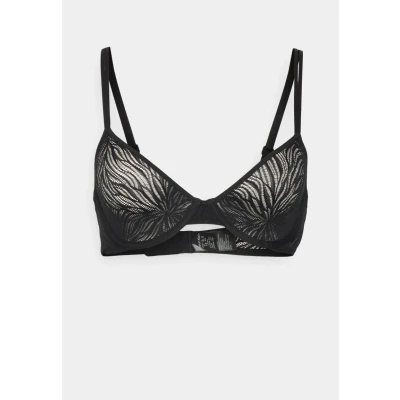 Abbildung von Calvin Klein Underwear Unlined DEMI Sheer Marquisette Triangel BH, Damen, Größe: 70A, Black