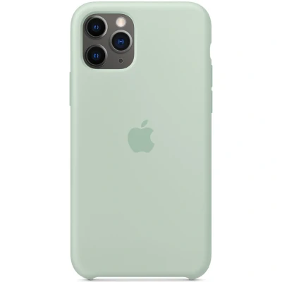 Abbildung von Apple iPhone 11 Pro Hülle Silikon Original Soft Case/Backcover Handyhülle Grün