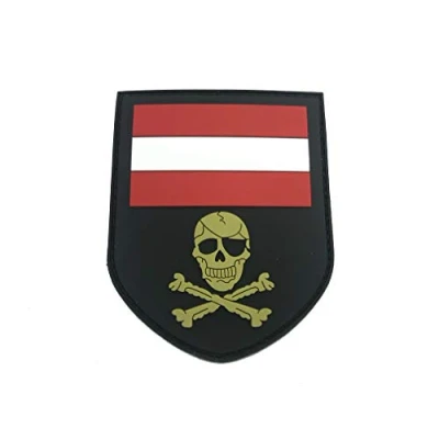 Abbildung von Österreicher Österreich Totenkopf PVC Klett Emblem Abzeichen Patch