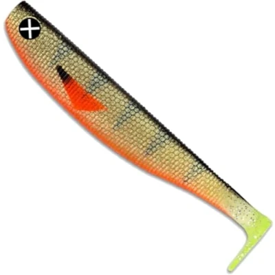 Abbildung von Monkey Lures Fat Lui 9 cm, 11 14 18 23 cm Big L Köder, Gummifisch, Angelköder, Softbait, Hechtköder, Kunstköder Angeln, Gummiköder (Fake Perch stark UV aktiv, cm)