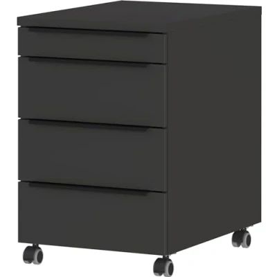 Abbildung von Germania Rollcontainer 4377 547, in Graphit, mit Utensilienfach, 42 x 63 60 cm (BxHxT)