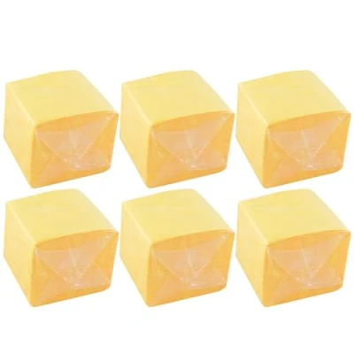 Abbildung von Hostelnovo 600 Stück gelbe Tischservietten Einwegpapier Mikropunkt 10x10cm (gefaltet) und 20x20cm (aufgeklappt) Ideal für Catering Events, Bars Partys
