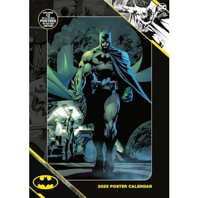Abbildung von Pyramid Batman 2025 Posterkalender, 29,7x42cm, Kalender mit ikonischen Motiven, je Monat ein Poster, nachhaltig nur Papierumschlag