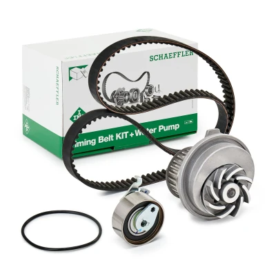 Abbildung von INA 530 0147 30 Wasserpumpe + Zahnriemensatz mit OPEL: Vectra A Saloon, Calibra A, Astra F CC