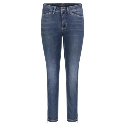 Abbildung von MAC Jeans Slim Fit, Damen, Größe: 34x27, Dark used
