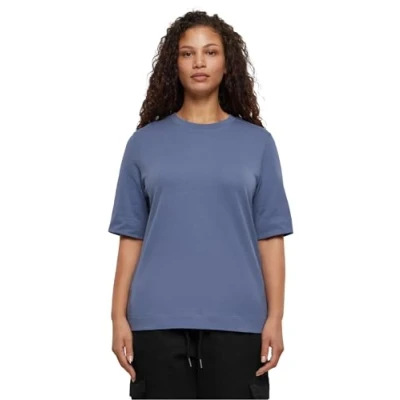 Abbildung von Urban Classics Classy Tshirt basic, Damen, Größe: Large, Vintageblue