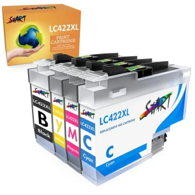 Abbildung von START Multipack 4X LC422XL Kompatibel mit Brother LC 422 XL (1x Black 1x Cyan Magenta Yellow) für MFC J5340DW, J5345DW, J5740DW, J6540DW, J6940DW