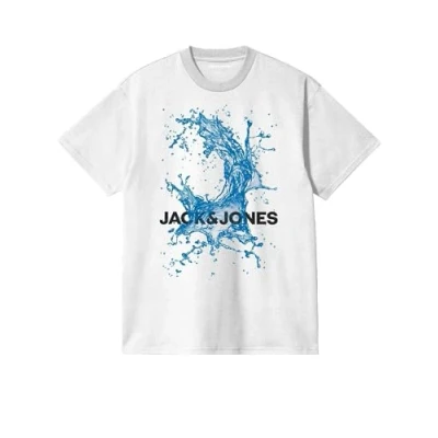 Abbildung von Jack &amp; Jones Jungen Jcosplash Ocean Tee Crew Neck FST Jnr T Shirt, Weiß, 128 EU