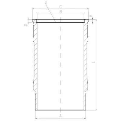 Abbildung von Zylinderlaufbuchse MAHLE 001 LW 00143