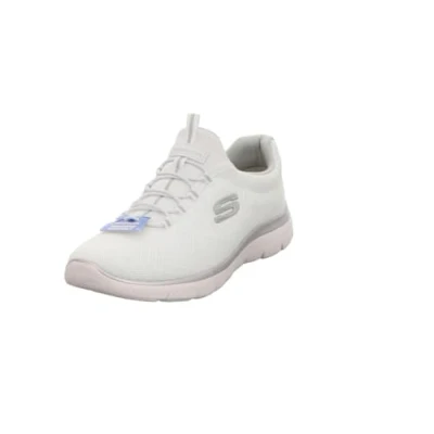 Abbildung von Skechers Damen Summits Sneaker, Weiß/Silber = WSL, 40.5 EU