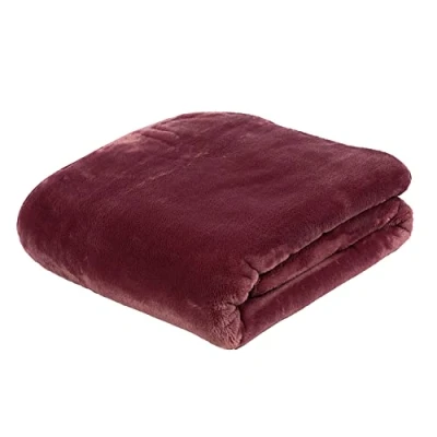 Abbildung von Gözze Premium Cashmere Feeling Wohn und Kuscheldecke, 500 g/m², 130 x 170 cm Beere