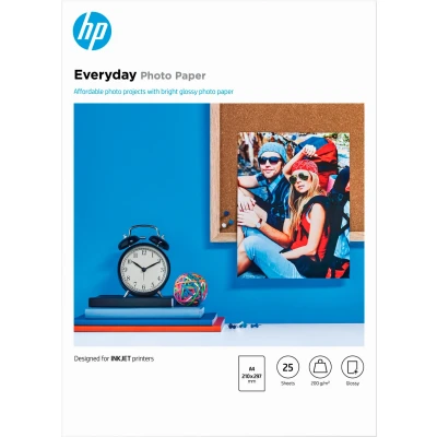 Abbildung von HP Fotopapier »Everyday glänzend 25 Blatt/A4/210 x 297«, DIN A4