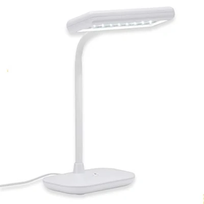 Abbildung von Briloner Leuchten LED Schreibtischlampe, Tageslicht 6500 Kelvin, 800 Lumen, Leuchtenhals dreh und schwenkbar, 7.5 W, Weiß