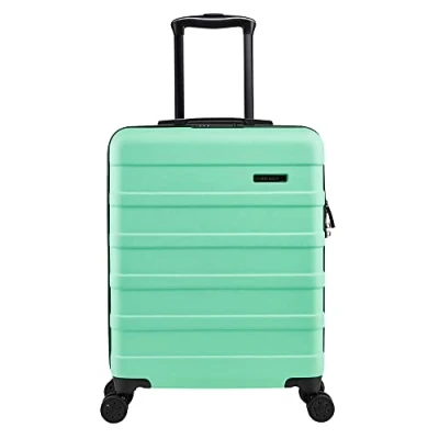 Abbildung von Cabin Max Anode Handgepäck Koffer Leicht, Hartschale, Trolley mit 4 Rädern, 3 stelliges Schloss (Trolley Farbe: mintgrün, Größe: 55x40x20 cm)