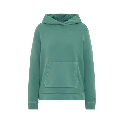 Abbildung von Cecil Garment DYED Kapuzenpullover, Damen, Größe: Large, Grün