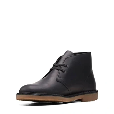 Abbildung von Clarks Herren Desert Boot Bushacre 3 Chukka Stiefel, Black Leather, 39.5 EU