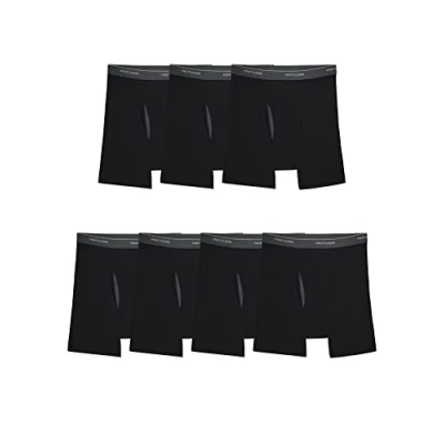 Abbildung von Fruit of the Loom Herren Coolzone Boxer Briefs, Moisture Wicking &amp; Breathable, Assorted Color Multipacks Retroshorts, 7er Pack, Schwarz, Medium