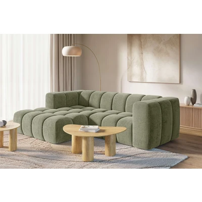 Abbildung von homsy by Ana Johnson Ecksofa ""L" BOUBELLE L-Form, Design-Sofa, Bubble-Optik, Breite 247 cm" hoher Sitzkomfort dank Wellenunterfederung, L Sitztiefe 63 cm
