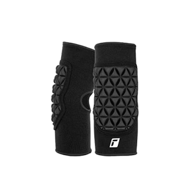 Abbildung von Reusch Herren Elbow Protector Deluxe Fußball Torhüter Ellbogenschoner gepolstert Bandage Kompression für Erwachsene Kinder Jugend zur Vermeidung von Verletzungen, Noir, L