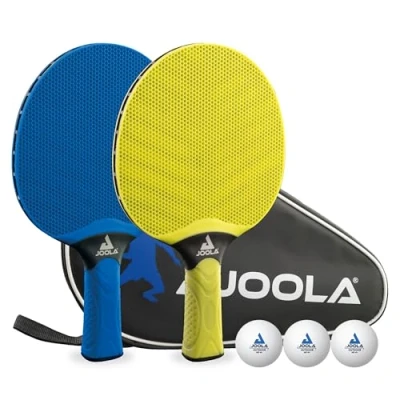 Abbildung von Joola Tischtennisschläger »VIVID Outdoor«, (Set, 6 tlg., mit Bällen Schlägerhülle)