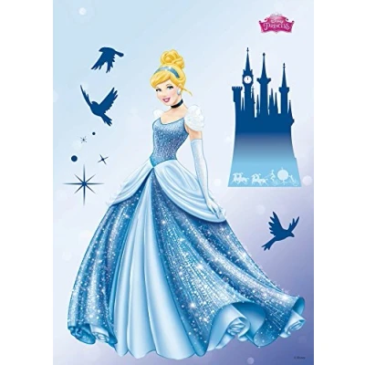 Abbildung von Komar Disney Deco Sticker PRINCESS DREAM 50x70cm Wandtattoo, Wandsticker, Wandaufkleber, Wandbild, Prinzessin, Aschenputtel, Schloss, Kinderzimmer 14016h