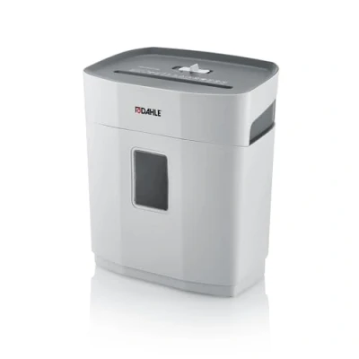 Abbildung von Dahle PaperSAFE PS 100 Aktenvernichter (5 Blatt, Sicherheitsstufe P4, Partikelschnitt, öl und wartungsfrei, 12 Liter) grau