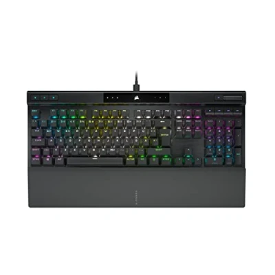 Abbildung von CORSAIR K70 RGB PRO Mechanische Kabelgebundene Gaming Tastatur CHERRY MX RED Linear Switches PBT Double Shot Keycaps iCUE Kompatibel QWERTZ DE PC, Mac, Xbox Schwarz