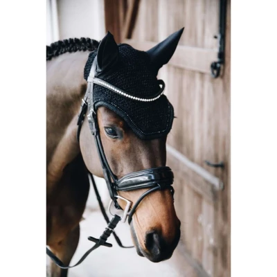 Abbildung von Kentucky Ohrnetz Wellington Glitter Schwarz Warmblut