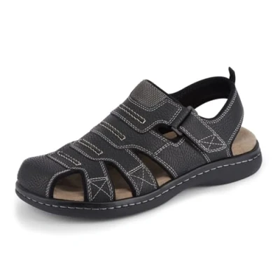 Abbildung von Dockers Men&#039;s Searose Fisherman Sandal, Black, 12 M US