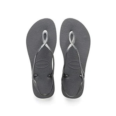Abbildung von Havaianas Luna, bequeme, stilvolle und funktionale Sandalen, sicherer Halt am Knöchel, geflochtene Riemen rutschfeste Sohle, Damen