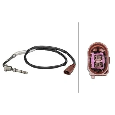 Abbildung von HELLA 6PT 358 181 031 Sensor, Abgastemperatur VOLKSWAGEN: Passat B6 Variant, GOLF 6, B7 SKODA: Octavia 2 Combi, II Hatchback