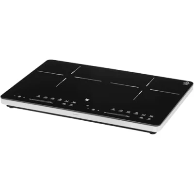 Abbildung von WMF Kult X Doppel Induktionskochfeld 2 Platten, Kochplatte bis 28 cm, Kochzonen, 8 Stufen, Topferkennung,Touch Display, Glaskeramik, Timer Funktion, 3500 W