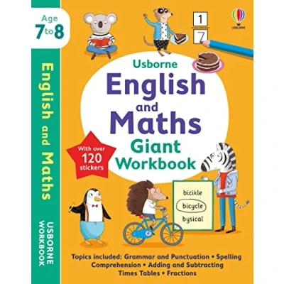 Abbildung von Usborne English and Maths Giant Workbook 7 8 (Usborne Workbooks)