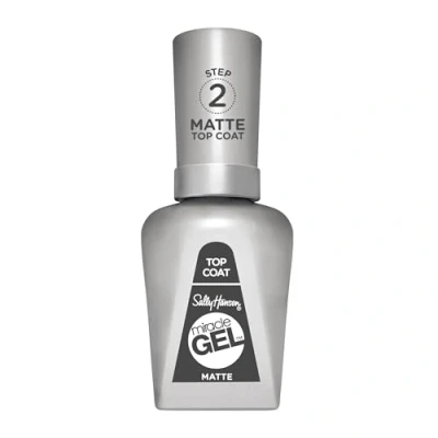 Abbildung von Sally Hansen Miracle Gel Top Coat Matte ohne künstliches UV Licht, versiegelnder Überlack, matt, mit Finish, 14.7 ml (1er Pack)