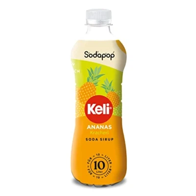 Abbildung von Sodapop Keli Sirup Ananas, schnell &amp; einfach zubereitet, 1 Flasche ergibt 10 L Fertiggetränk, 500 ml