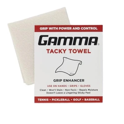 Abbildung von Gamma Tacky Handtuch, Griffverstärker, ideal für Tennis, Golf, Baseball, Fußball, Softball oder Basketball, 20,3 x 12,7 cm