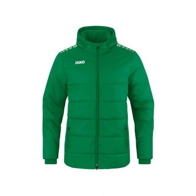 Abbildung von JAKO Fussball TEAM Coach Winterjacke, Herren, Größe: XXL, Gruen