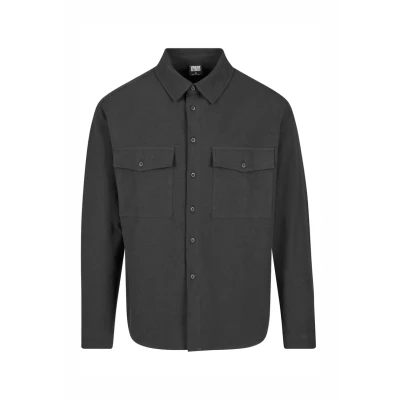 Abbildung von Urban Classics Basic Hemd, Herren, Größe: 5XL, Black