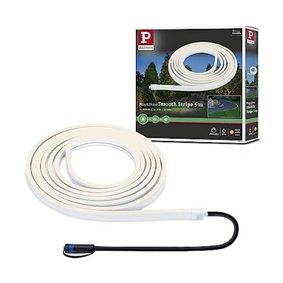 Abbildung von Paulmann 94680 Plug &amp; Shine LED Außenleuchte Stripe Smooth IP68 5m incl. 1x11 W dimmbar Weiß Kunststoff 3000 K