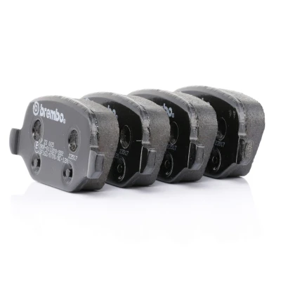 Abbildung von BREMBO P 23 065 Bremsbelagsatz exkl. Verschleißwarnkontakt mit Bremssattelschrauben Zubehör ALFA ROMEO: 156 Sportwagon, 147, GT
