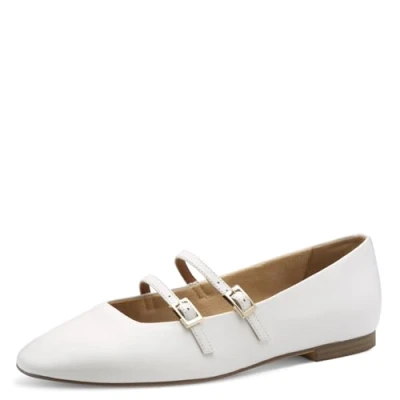 Abbildung von Tamaris Riemchenballerina, Damen, Größe: 39, White Schuhe